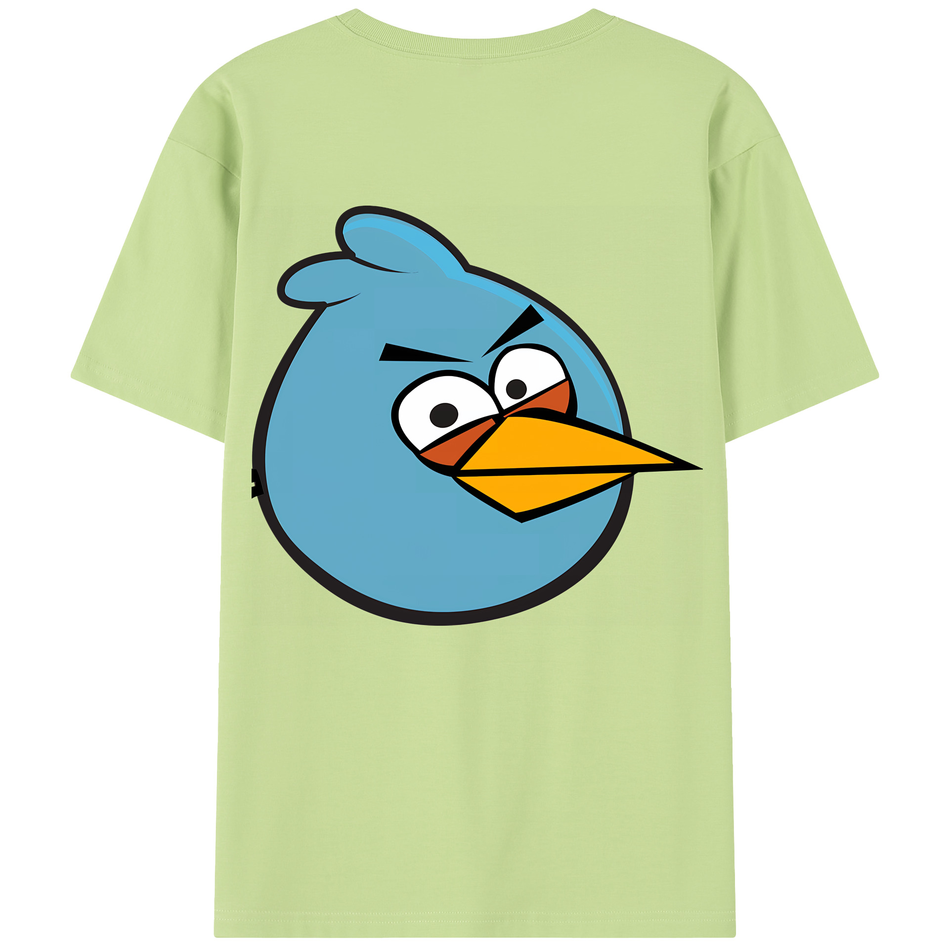 （画像用） Angry Birds アングリーバード 綿100％半袖Tシャツ（背面プリント）